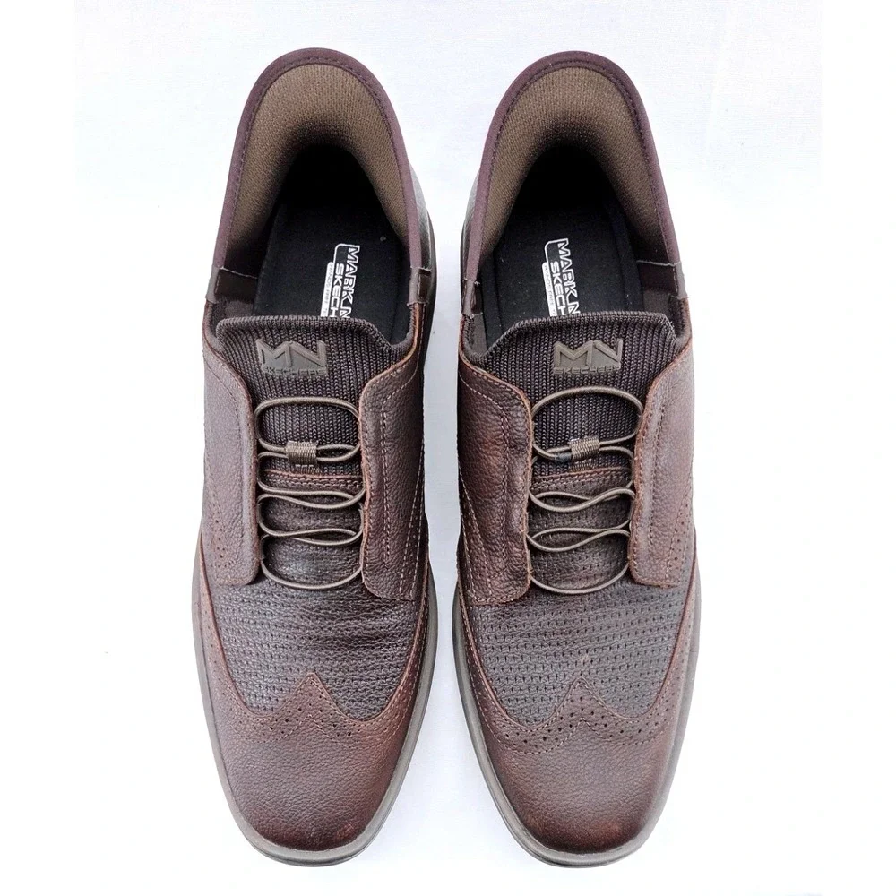 Mark Nason Hands Free Sketchers Slipins Wingtip Oxford - Size 13